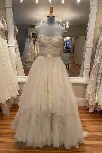 Ivory Wendy Formal Wedding Dress,pl0284