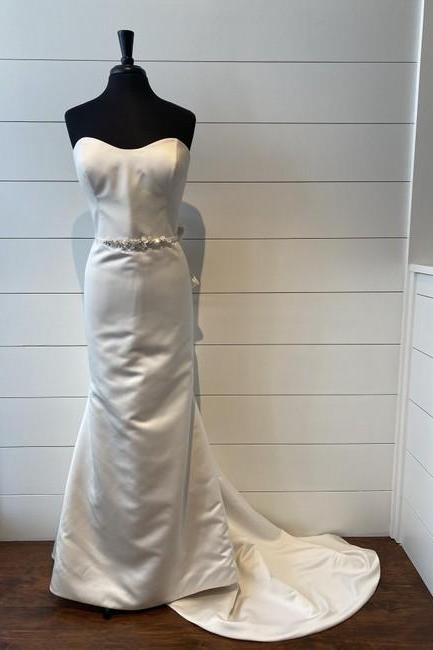 Satin Formal Wedding Dress,pl0303