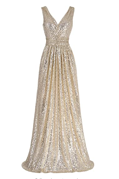 Women Sequin Bridesmaid Dress Sleeveless Maxi Evening Prom Dresses,pl0306