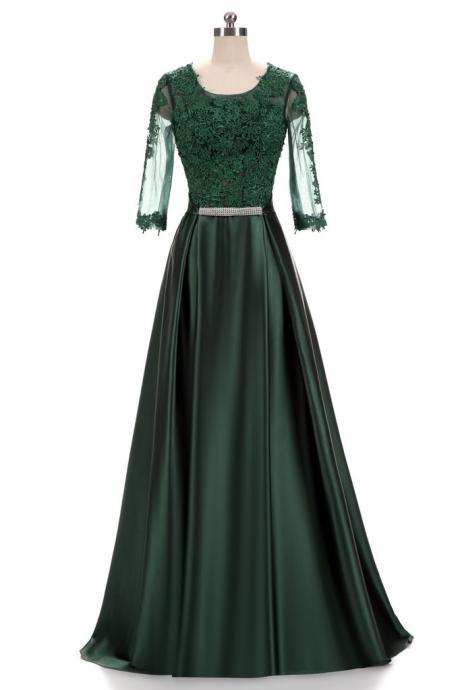 Dark Green Lace Formal Special Occasion Wear,pl0476