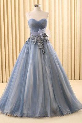 Strapless Gray Home Coming Ball Gown Dress,pl0518
