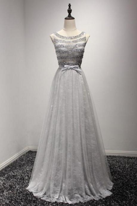 A Line Silver Prom Dress Modest Cheap Simple Cheap Long Prom Dress ,PL0731