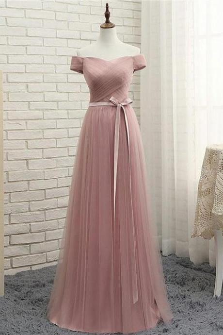 A-line Off-the-shoulder Prom Dresses Bridesmaid Dress,pl0807