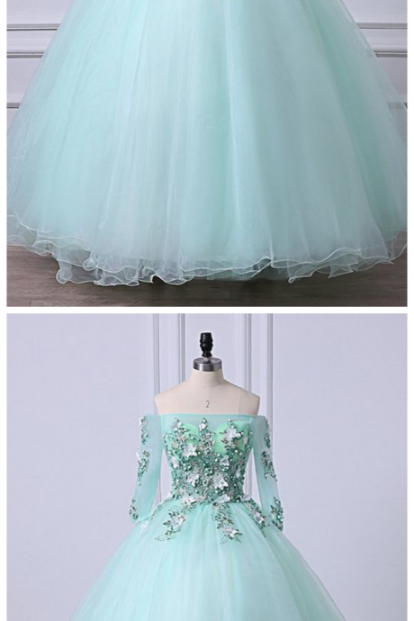 Fabulous Charming Mint Green Tulle Prom Dress,pl0867