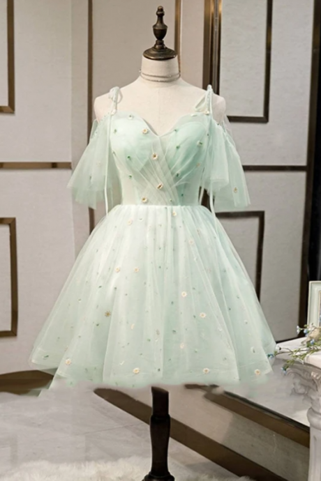 Beautiful Beads Tulle Sweetheart Neckline Ball Gown Homecoming Dresses,pl1661