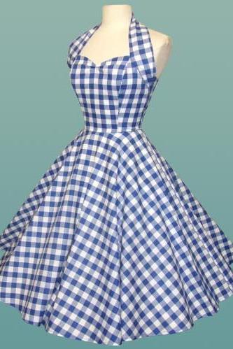 Fashionable Cotton Halter Neckline Short Length A-line Homecoming Dress,pl1667