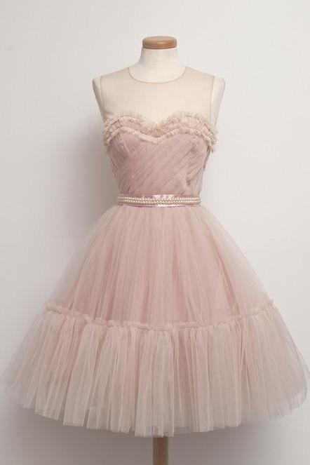 Charming Homecoming Dress,tulle Homecoming Dress,o-neck Homecoming Dress,pl1740