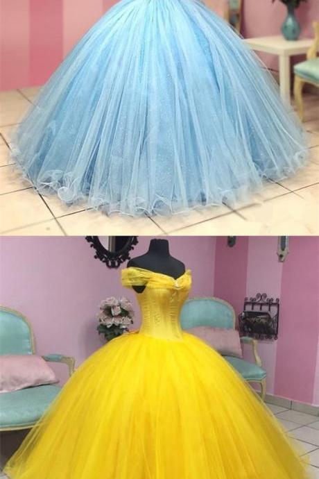Fairytale Style Off The Shoulder Princess Ball Gowns Quinceanera Dresses,pl2049