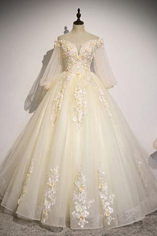 Ball Gown Evening Dress,long Formal Prom Dress ,pl2081