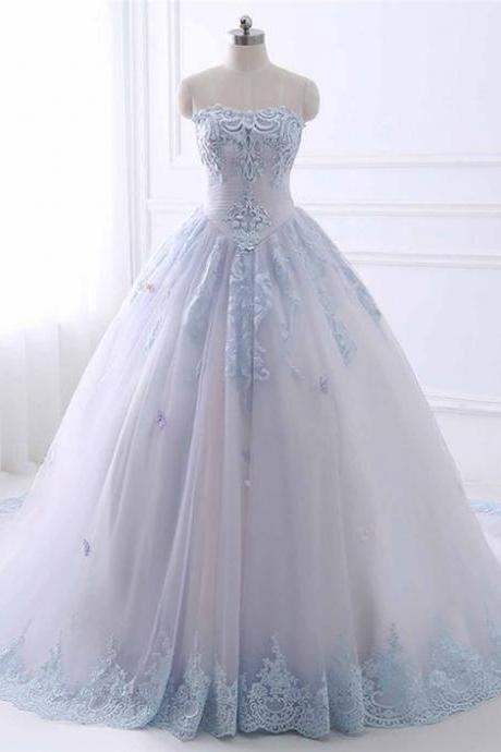 Beautiful Prom Dresses Sweetheart Sweep/brush Train Ball Gown Prom Dress/evening Dress ,pl2265