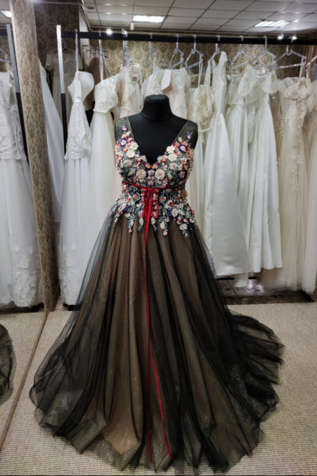 Plus Size Prom Dress,tulle Lace Dress, Simple Dress, Evening Dress, Cocktail Dress, Feminine Party Dress,floral Wedding Dress, Formal
