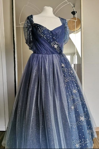 Made To Order &amp;quot;stardust&amp;quot; Dress Star Sky Night Glitter Shiny 50&amp;#039;s Retro Vintage Wedding Gow,pl2391