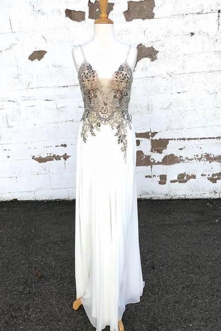 Spaghetti Straps 2021 Prom Dresses, Long Prom Dress, Prom Dress ,pl2641