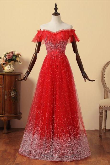 Red Wedding Ceremony Dress Short Illusion Sleeves Bridal Dress Sweetheart Neckline Silver Sequin Party Gown A-line Graduation Dress,,pl2661