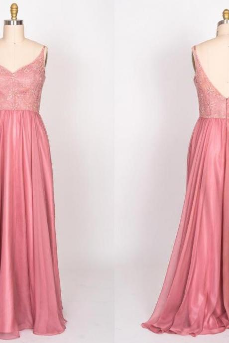 Lace/chiffon Gown With Straps | Bridesmaid Dress | Bridal | Wedding | Chiffon Dress | Graduation | Prom,pl2735
