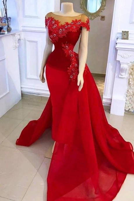 Red Prom Dress, Wedding Gown,bridal Dress, Long White Engagement Dress,african Clothing For Women,prom Dress, Maxi Red Dress,reception