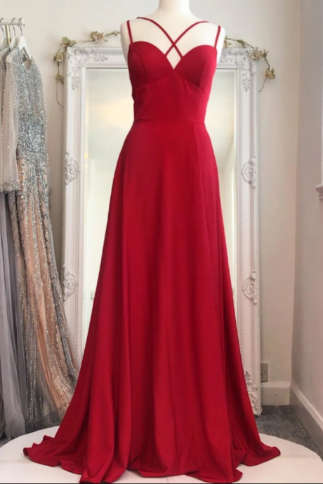 Elegant Prom Dress,spaghetti Straps Prom Dress,chiffon Prom Dress,a-line Prom Dr,long Prom Dress,evening Dress,pl2783