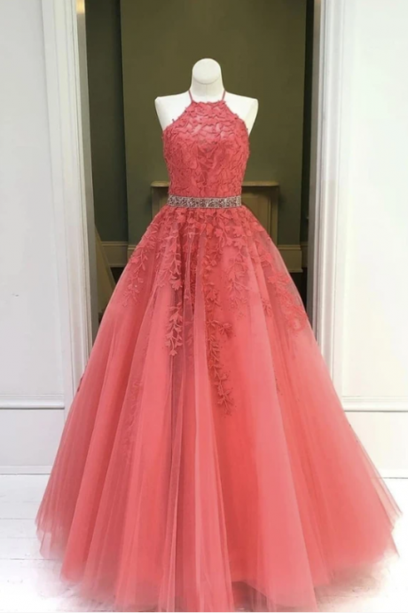 Red Lace Long Prom Dress Red Evening Dress,pl2846