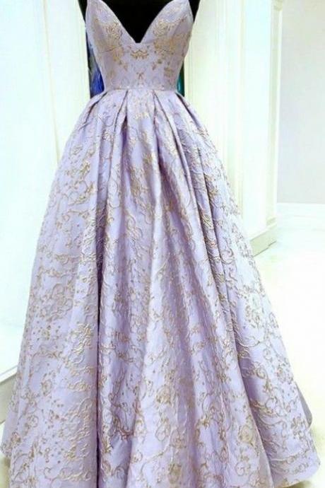 Strapless V Neck A Line Long Pageant Prom Dress, Evening Dress,pl3280