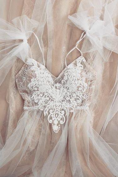 Popular V Neck Formal A Line Tulle Bridal Gown Long Beach Wedding Dresses ,pl3310