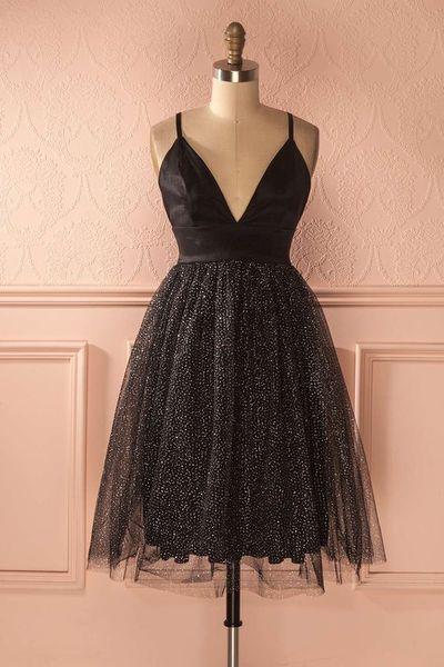Tulle Party Dress, Simple Evening Dress,short Party Dress,homecoming Dress,pl3658