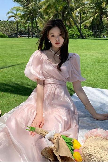 Victoria French Dress Korean Sweet Style,pl3679