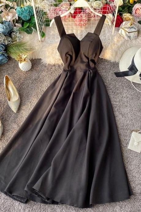 Sexy, Backless, Vintage Halter Dress, Strapless Dress,pl3887