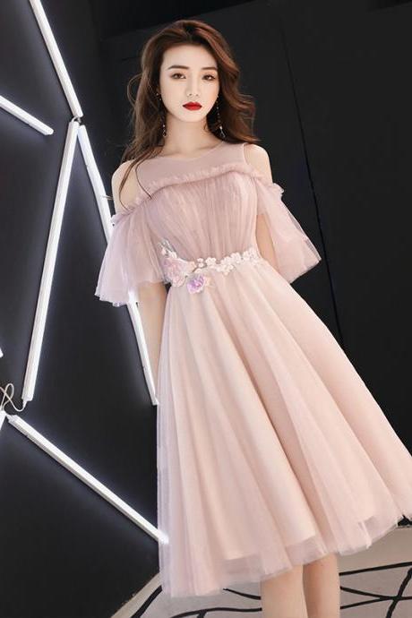 Style, Elegant Fairy Midi Dress, Dreamy Temperament Party Dress, Student Graduation Dress, Bridesmaid Dress ,custom Made,pl4033