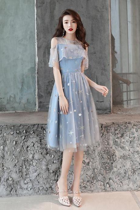 Elegant Gray Party Dress,atmosphere Bridesmaids Dress,fairy Homecoming Dress,custom Made,pl4052
