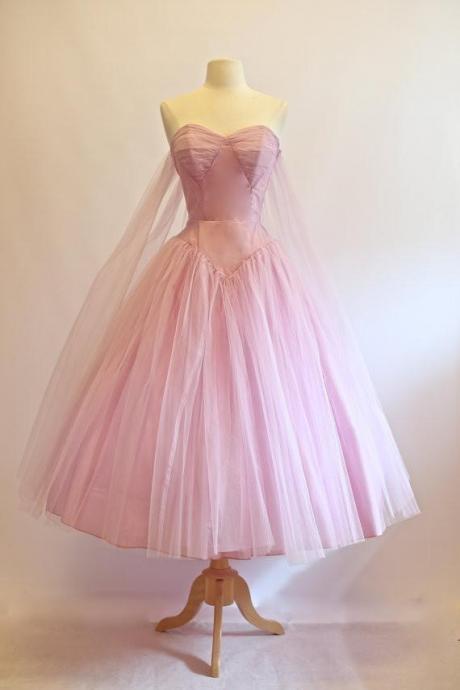 Vintage Homecoming Dress Pink Homecoming Dress Homecoming Dress,pl4152