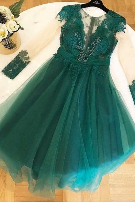 Prom Dresses Green , Wedding Party Gowns .long Prom Gowns ,pl4294