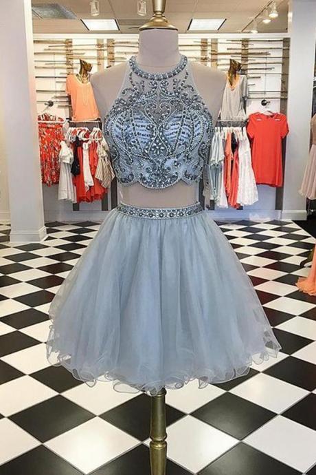 Short Prom Dresses With Beading,homecoming Dress,formal Dress,evening Dresses,pl4895