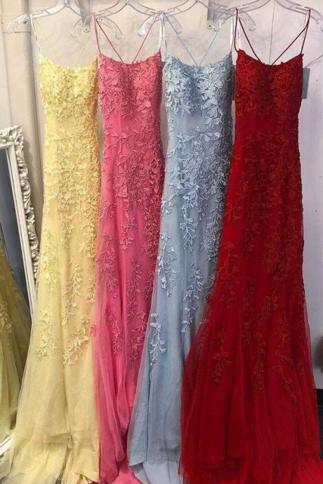 Baby Blue Prom Dress, Red Prom Dress, Pink Prom Dress, Yellow Prom Dress,PL4837