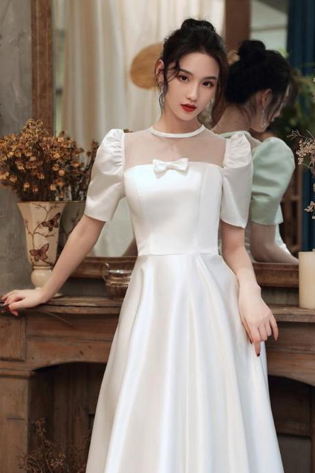 Long Sleeve Wedding Dress,high Neck Bridal Dress,elegant,custom Made,pl5042