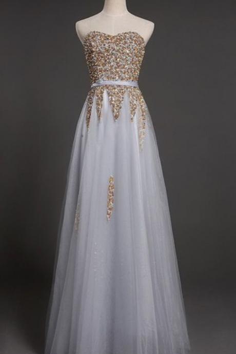 Evening Gown Of A Lavish Crystal Evening Gown With A Long Skirt And A Formal Dress,pl5120