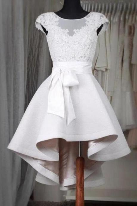 Short Wedding Dress High Low, Bride Dress, Wedding Gown,bridal Wear,pl5383