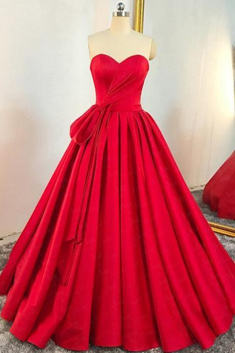 Red Prom Dress Ball Gown, Formal Dress, Evening Dress, Pageant Dance Dresses, School Party Gown,pl5388