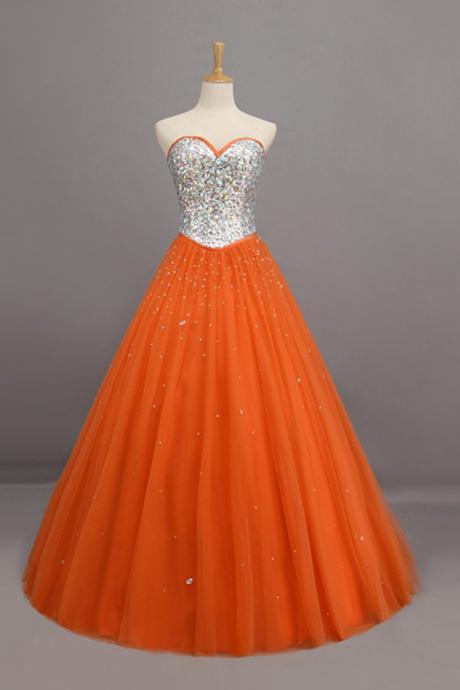 Quinceanera Dresses Sweetheart Ball Gown Floor-length Beaded Bodice,pl5447