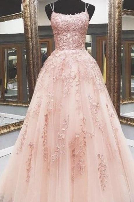 Lace Prom Dress A Line, Evening Dress, Formal Dress, Graduation School Party Gown