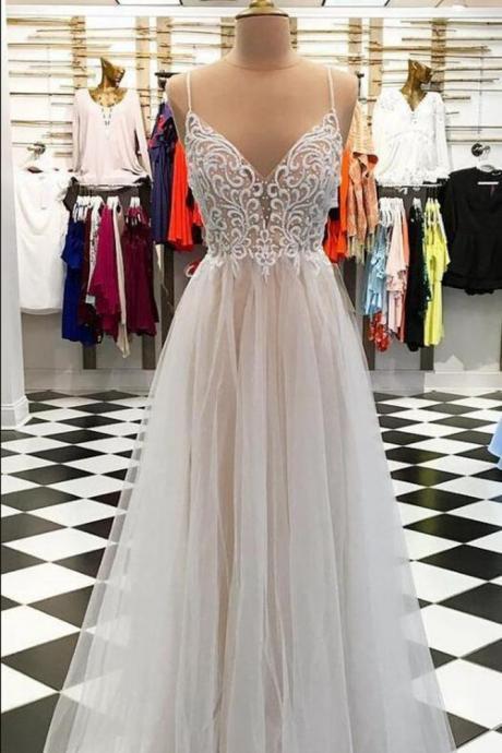 A-line Long Prom Dress with Beading Fashion Winter Formal Dress
