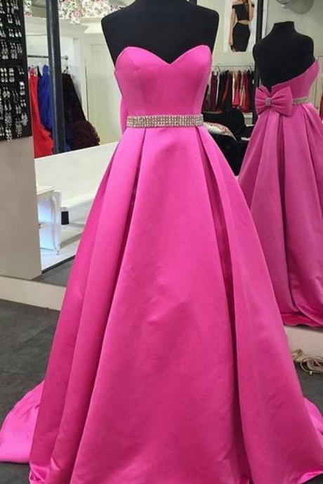 Sweetheart Long Prom Dresses with Beading