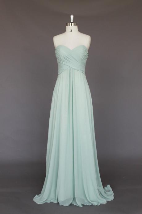 Empire Chiffon Bridesmaid Dress,a-line Sweetheart Prom Dress, Party Dress,formal Evening Dress