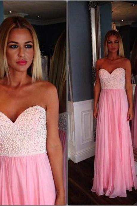 pearl embellished prom dress