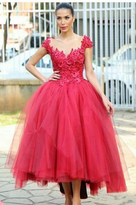 Elegant Ball Gown Evening Dresses Sexy Sheer Straps Back Lace Party Prom Gowns Custom Made Size Color