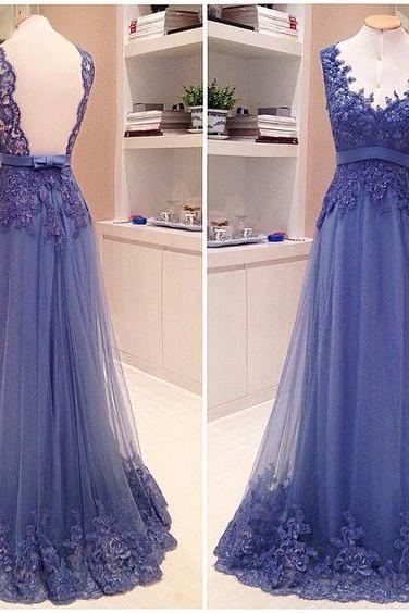 Backless, Long Evening Dress, Women's Lace Prom Dress, Formal Occasion Dress Evening, Gown Party Dress