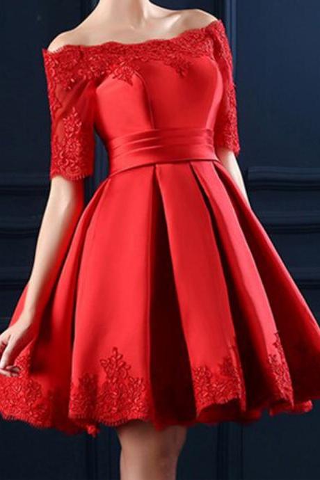 Lace Homecoming Dress,charming Homecoming Dress, Red Homecoming Dress, Homecoming Dress , Charming Prom Dress