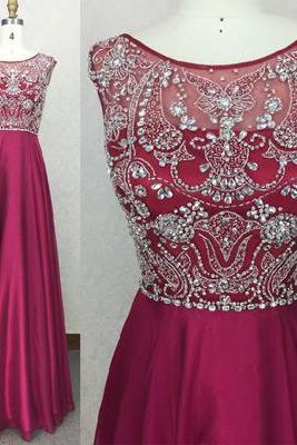 Charming Prom Dress,Chiffon Prom Dress,Long Prom Dresses,Evening Formal Gown,Beading Party Dress