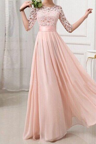 Beautiful Creamy Chiffon Prom Dress With Straps, Long Formal Dress For Season 2016 Charming Lace Chiffon Dress