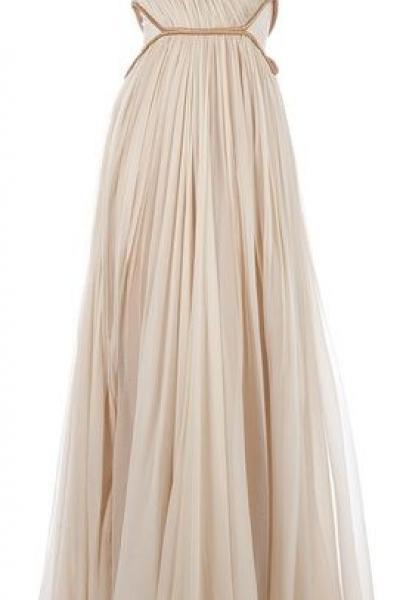 2016 Custom Charming Chiffon Prom Dress,one Shoulder Evening Dress