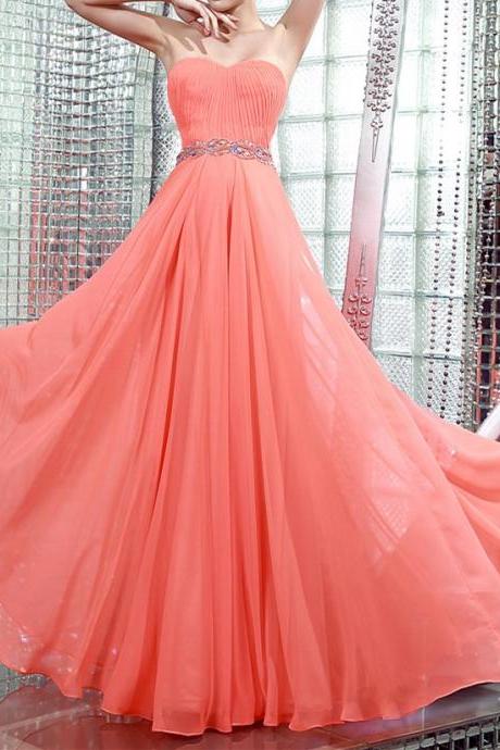 2017 Custom Summer Beach Sweetheart Beading Chiffon Beaded Custom Desgin White Rose Gold Sparkle Dress Party Gowns Prom Dresses